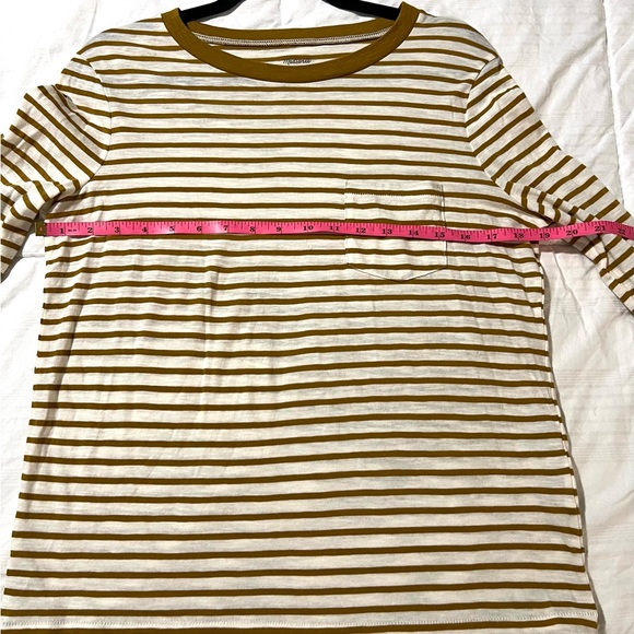 MADEWELL Striped Long Sleeve Striped T SZ M NWOT - Picture 6 of 6